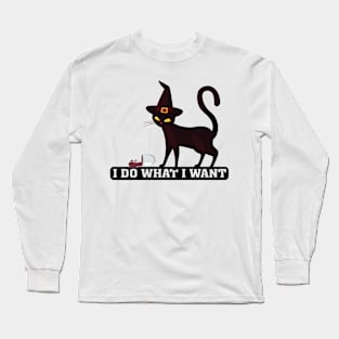 I Do What I Want Cat Lover Sunglasses cat Long Sleeve T-Shirt